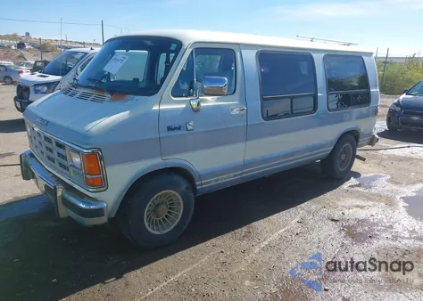 1986 Dodge Ram Van из США, поврежденный, VIN 2B6HB23W2GK586495